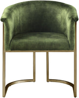 Tierra Green Velvet Dining Chair - Ella Furniture