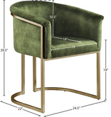 Tierra Green Velvet Dining Chair - Ella Furniture