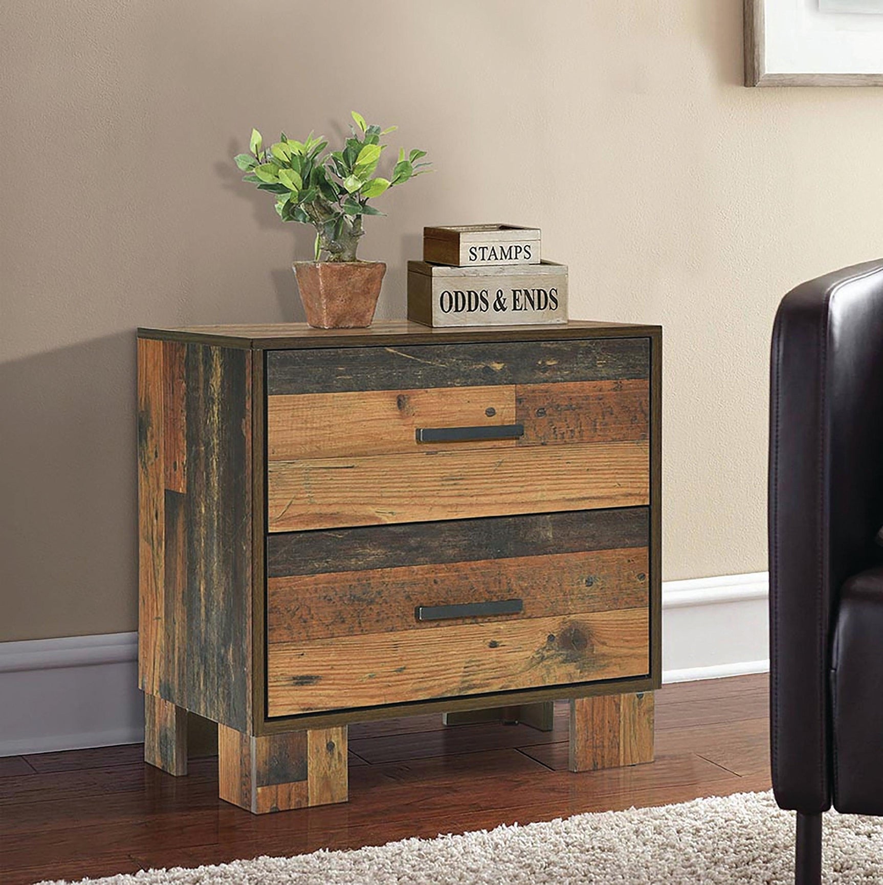 Sidney 6-Drawer Dresser Rustic Pine - Ella Furniture