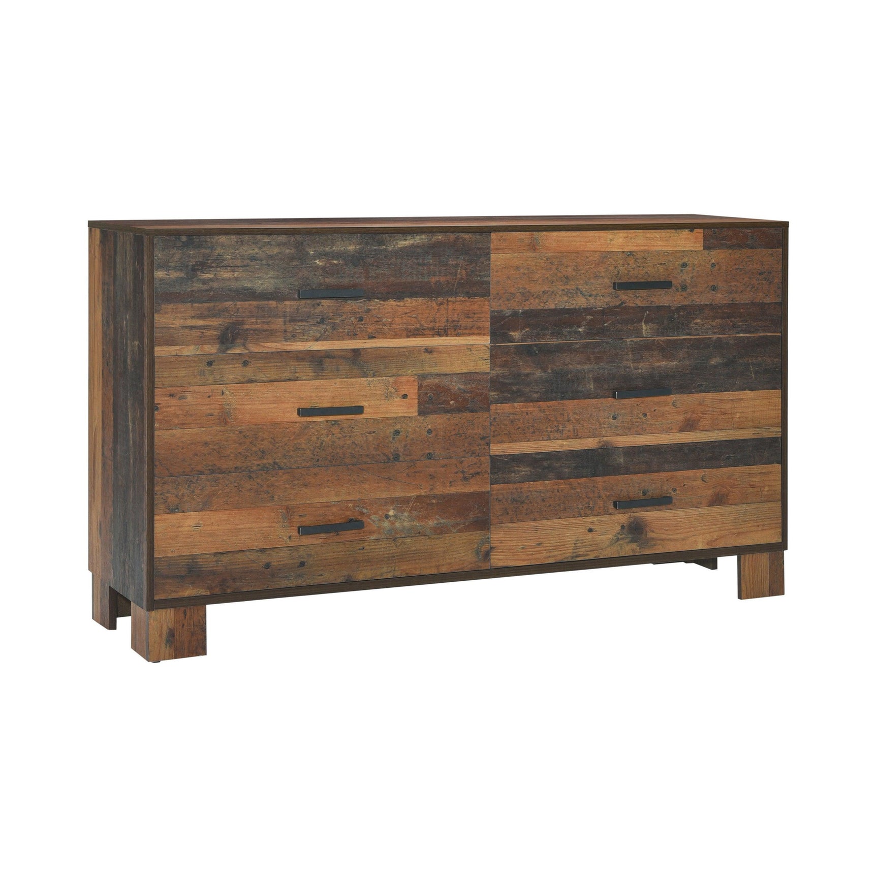 Sidney Eastern King Panel Bed Rustic Pine - Ella Furniture