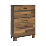 Sidney 6-Drawer Dresser Rustic Pine - Ella Furniture