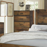 Sidney Twin Panel Bed Rustic Pine - Ella Furniture