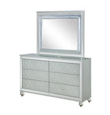 Gunnison 6-Drawer Dresser Silver Metallic - Ella Furniture