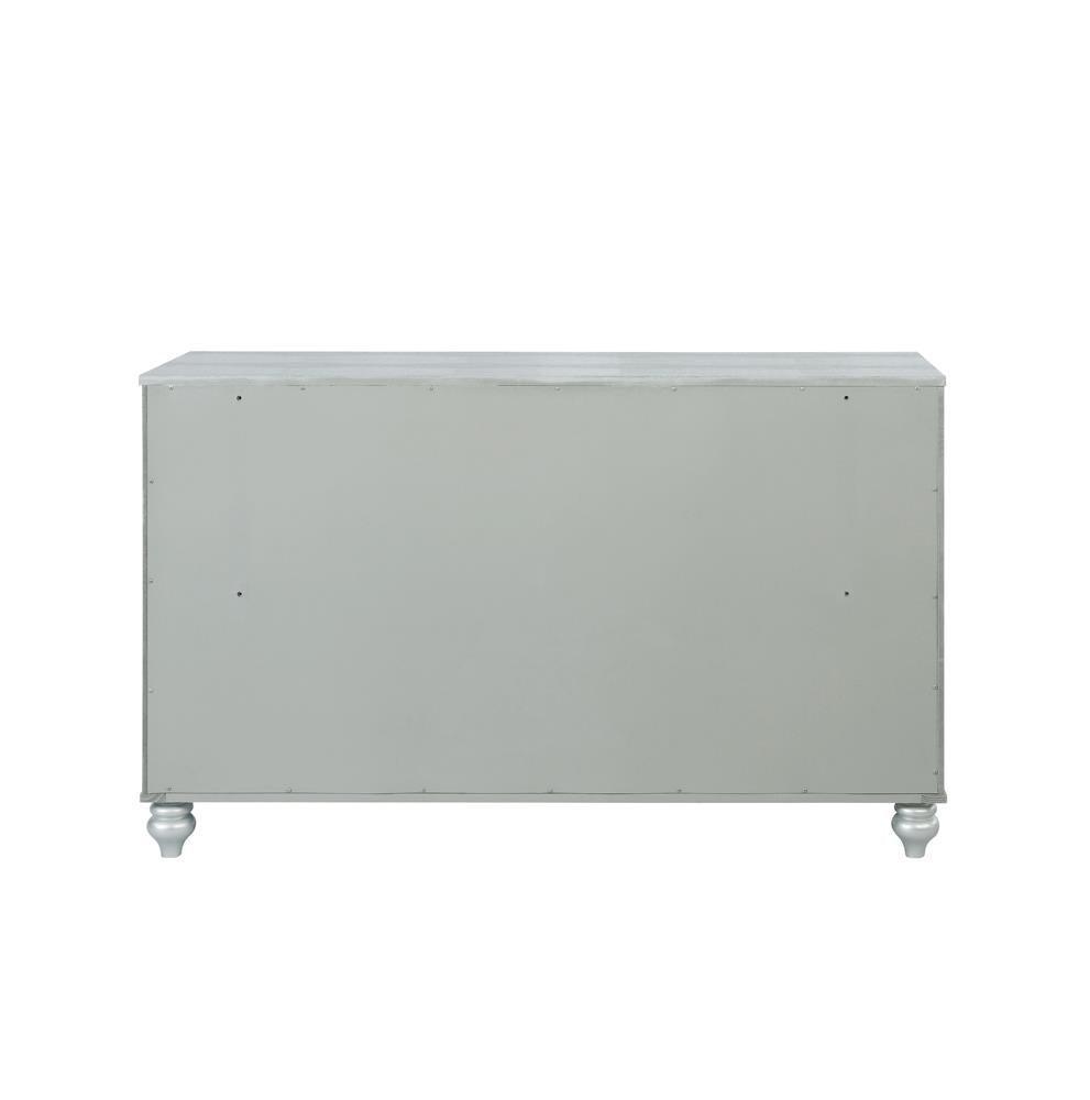 Gunnison 6-Drawer Dresser Silver Metallic - Ella Furniture