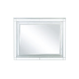 Gunnison Dresser Mirror With LED Lighting Silver Metallic - Ella Furniture