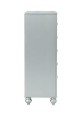 Gunnison 5-Drawer Chest Silver Metallic - Ella Furniture