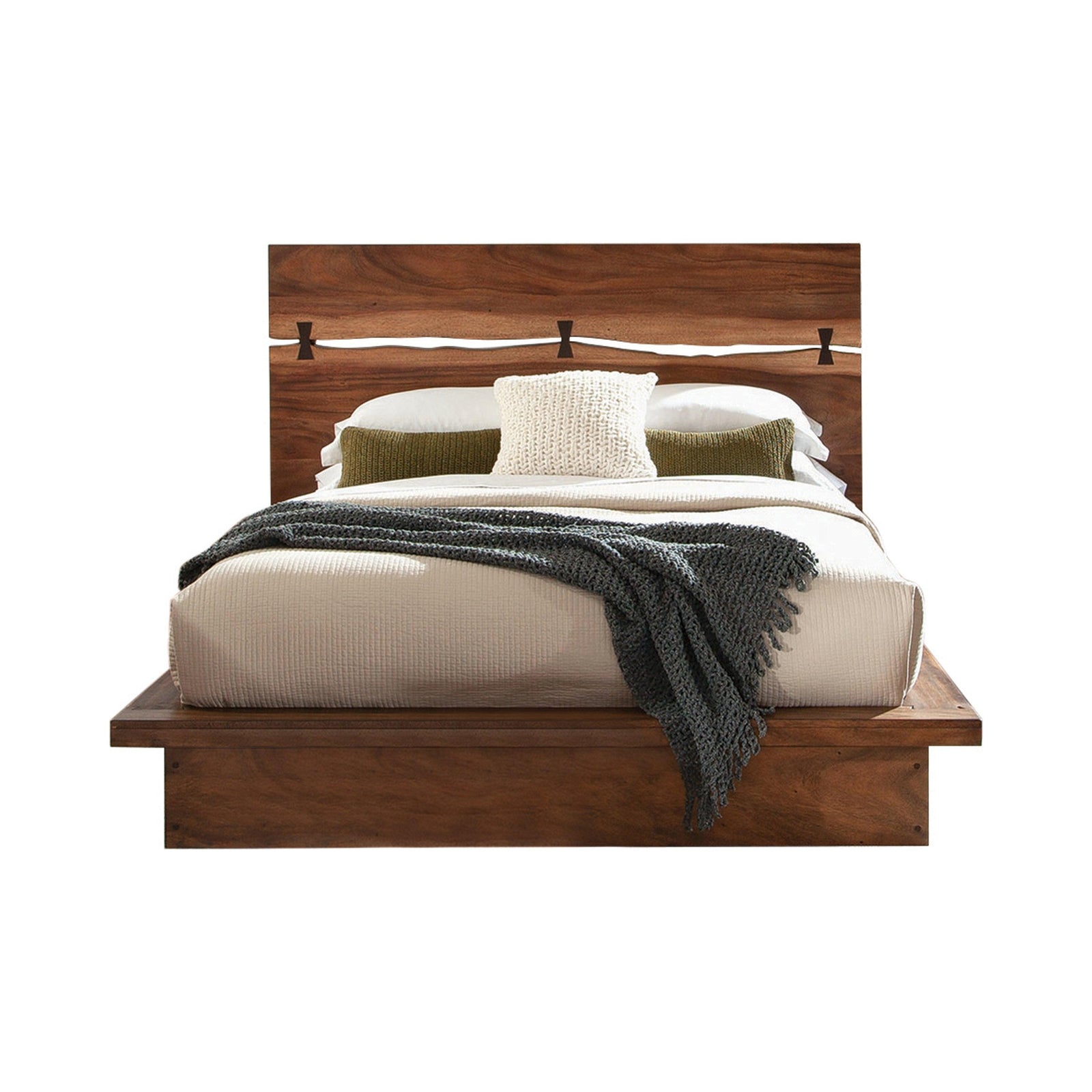 Winslow Storage Queen Bed Smokey Walnut And Coffee Bean - Ella Furniture