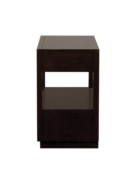 Durango 2-Drawer Nightstand Smoked Peppercorn - Ella Furniture