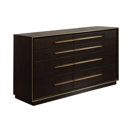 Durango Queen Upholstered Bed Smoked Peppercorn And Grey - Ella Furniture