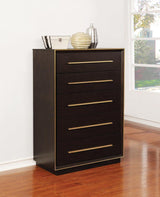 Durango 5-Drawer Chest Smoked Peppercorn - Ella Furniture