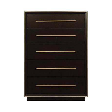 Durango Queen Upholstered Bed Smoked Peppercorn And Grey - Ella Furniture