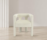 Athena Cream Velvet Dining Chair - Ella Furniture