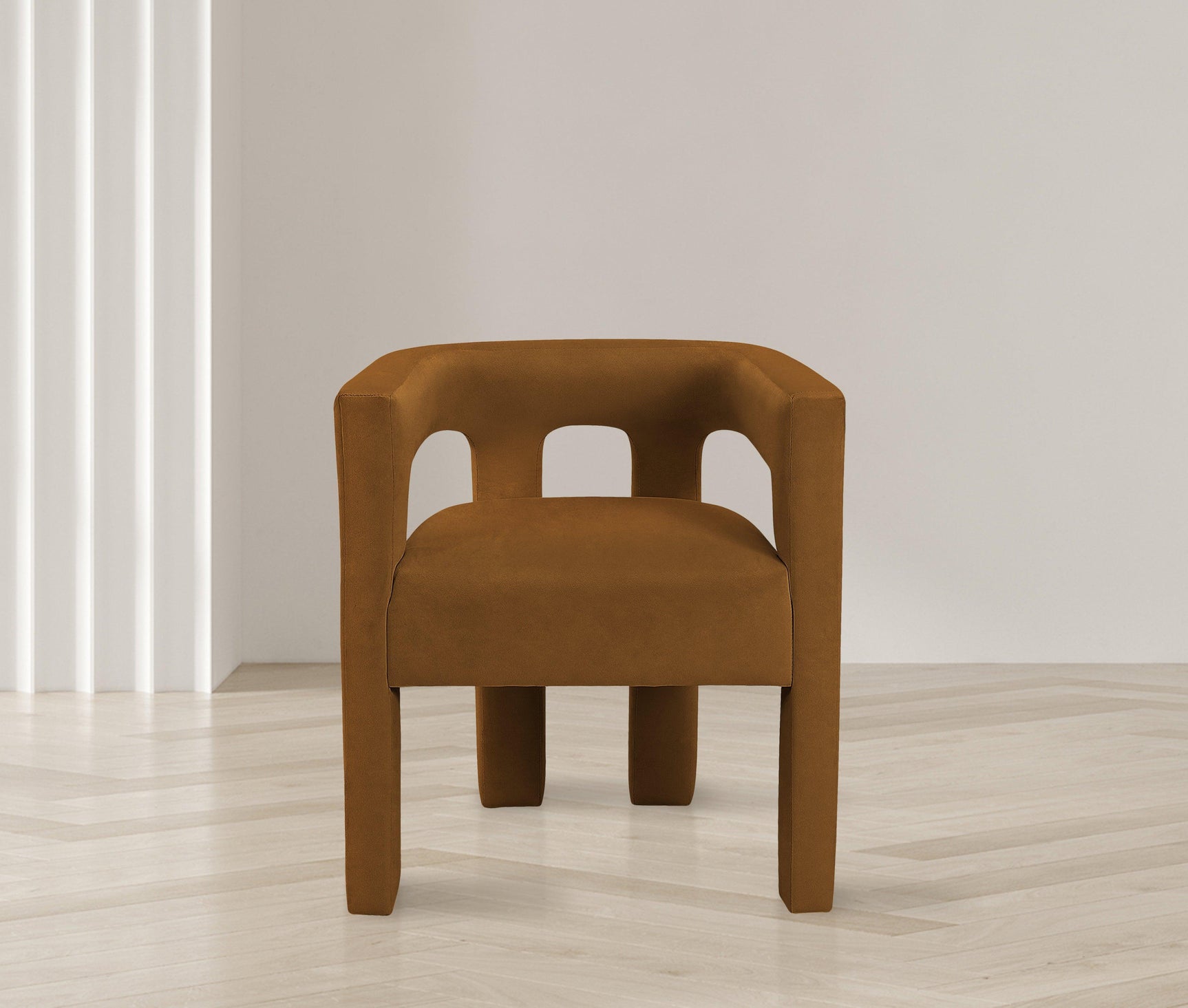Athena Saddle Velvet Dining Chair - Ella Furniture