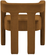 Athena Saddle Velvet Dining Chair - Ella Furniture