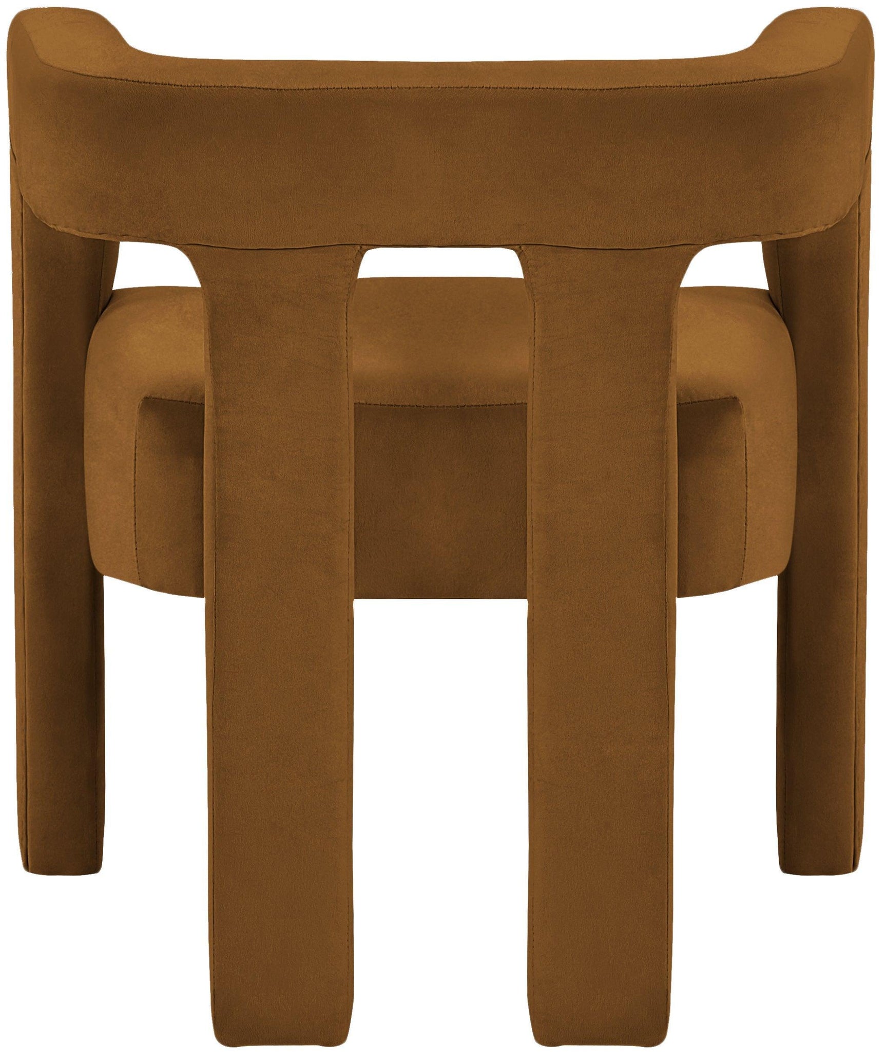 Athena Saddle Velvet Dining Chair - Ella Furniture
