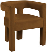 Athena Saddle Velvet Dining Chair - Ella Furniture