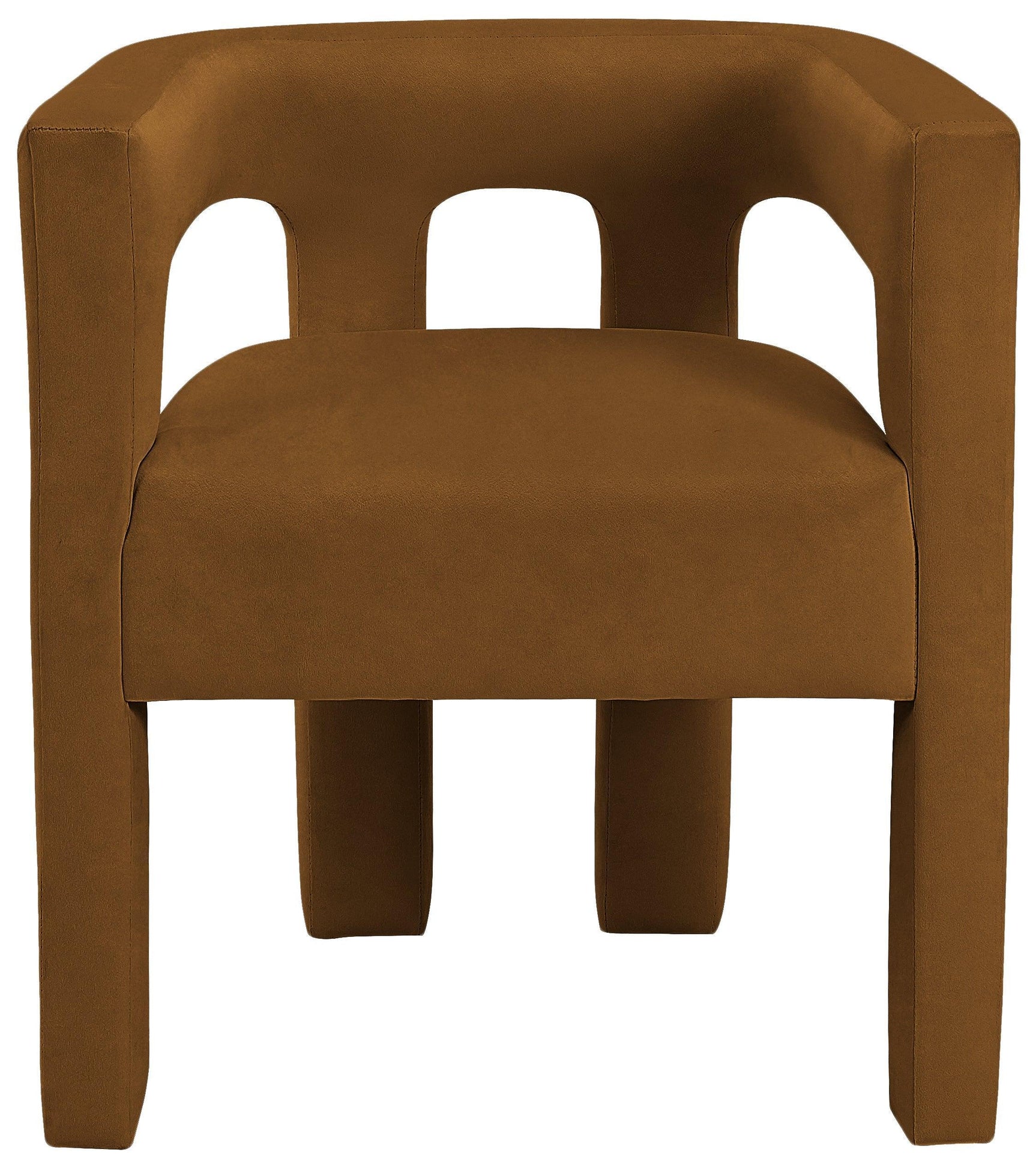 Athena Saddle Velvet Dining Chair - Ella Furniture