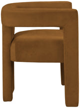 Athena Saddle Velvet Dining Chair - Ella Furniture