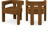 Athena Saddle Velvet Dining Chair - Ella Furniture