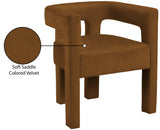 Athena Saddle Velvet Dining Chair - Ella Furniture