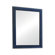 Melody Rectangular Upholstered Dresser Mirror Pacific Blue - Ella Furniture