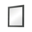 Melody Rectangular Upholstered Dresser Mirror Grey - Ella Furniture
