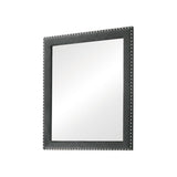 Melody Rectangular Upholstered Dresser Mirror Grey - Ella Furniture