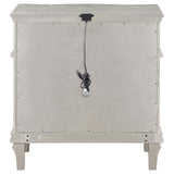 Evangeline 3-Drawer Nightstand Silver Oak - Ella Furniture