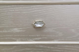 Evangeline 3-Drawer Nightstand Silver Oak - Ella Furniture