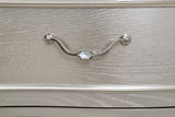 Evangeline 3-Drawer Nightstand Silver Oak - Ella Furniture