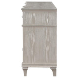 Evangeline 9-Drawer Dresser Silver Oak - Ella Furniture
