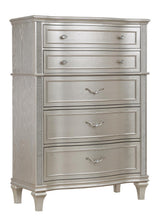 Evangeline 6-Drawer Chest Silver Oak - Ella Furniture