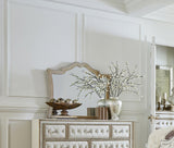Antonella Upholstered Tufted Eastern King Bed Ivory And Camel - Ella Furniture