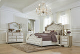 Antonella Upholstered Tufted Eastern King Bed Ivory And Camel - Ella Furniture
