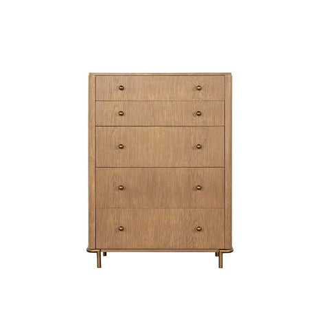 Arini 5-Drawer Chest Sand Wash - Ella Furniture