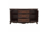 Deryn Park Cherry Traditional Solid Wood Plush Upholstered Seat Rectangular Dining Room Set - Ella Furniture
