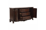 Deryn Park Cherry Traditional Solid Wood Plush Upholstered Seat Rectangular Dining Room Set - Ella Furniture