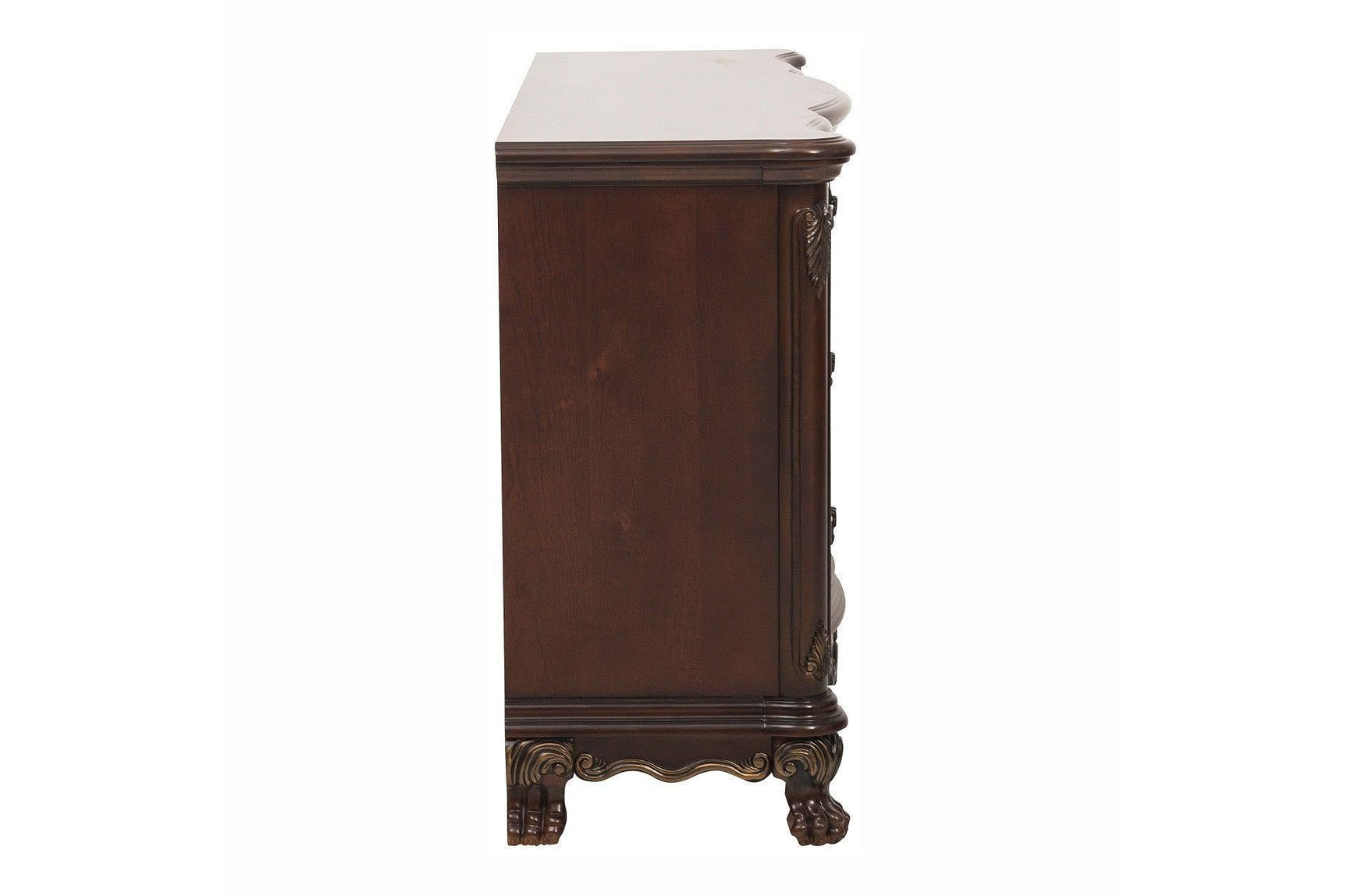 Deryn Park Cherry Traditional Solid Wood Plush Upholstered Seat Rectangular Dining Room Set - Ella Furniture