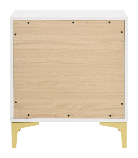 Kendall 2-Drawer Nightstand White - Ella Furniture