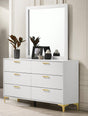 Kendall Square Dresser Mirror White - Ella Furniture