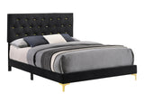 Kendall 2-Drawer Nightstand Black And Gold - Ella Furniture