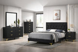 Kendall Square Dresser Mirror Black - Ella Furniture