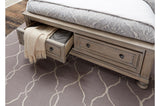 Bethel Gray Modern Classic Transitional Solid Wood Panel Storage Bedroom Set - Ella Furniture