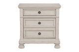 Bethel Antique White Modern Classic Transitional Solid Wood Sleigh Storage Bedroom Set - Ella Furniture