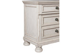 Bethel Antique White Modern Classic Transitional Solid Wood Sleigh Storage Bedroom Set - Ella Furniture