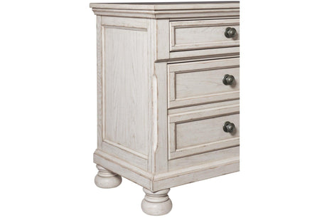 Bethel Antique White Modern Classic Transitional Solid Wood Sleigh Storage Bedroom Set - Ella Furniture