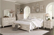 Bethel Antique White Modern Classic Transitional Solid Wood Sleigh Storage Bedroom Set - Ella Furniture