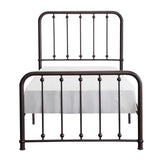 Larkspur Dark Bronze Modern Traditional Metal Frame Youth Twin Platform Bed - Ella Furniture