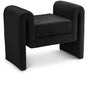 Sloan Black Velvet 31.5" Bench - Ella Furniture