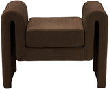 Sloan Brown Velvet 31.5" Bench - Ella Furniture